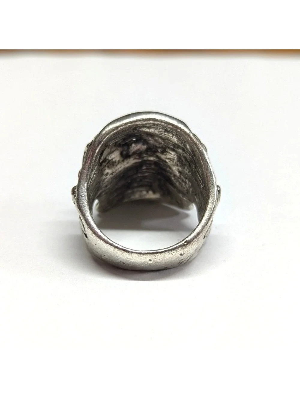 Vintage New Skull Ring Unisex Big Mens Plus Size 11 SilverTone Gothic Biker